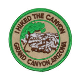 I Hiked The Grand Canyon Arizona Patch National Park Embroidered Iron On Applique