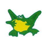 Green Frog Sitting Patch Bullfrog Animal Kids Craft Embroidered Iron On Applique
