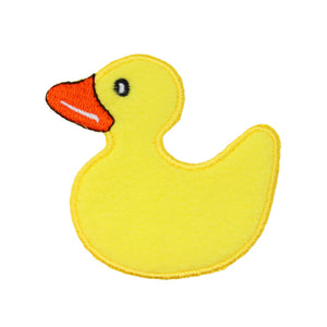 Larger Fuzzy Yellow Duck Patch Soft Bath Tub Toy Embroidered Iron On Applique