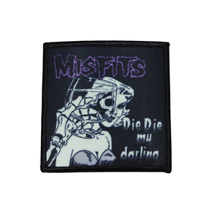 Misfits Die Die My Darling Patch Band Single Art Embroidered Iron On Applique