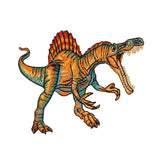 Spinosaurus Dinosaur Patch Jurassic Carnivore Beast Embroidered Iron On Applique