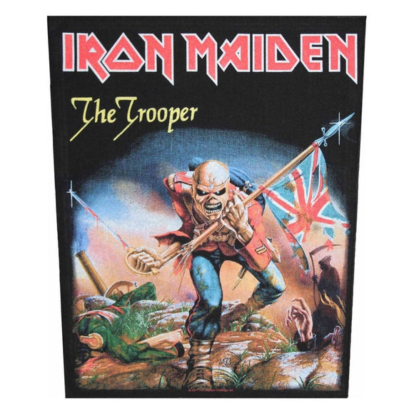 XLG Iron Maiden The Trooper Back Patch Heavy Metal Band Jacket Sew On Applique