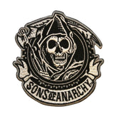 Sons Of Anarchy Reaper Circle Biker Embroidered Iron On Applique Patch