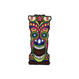 Laughing Tiki Patch Idol Statue Carving Hawaiian Embroidered Iron On Applique